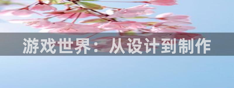 沐鸣2官网：游戏世界：从设计到制作